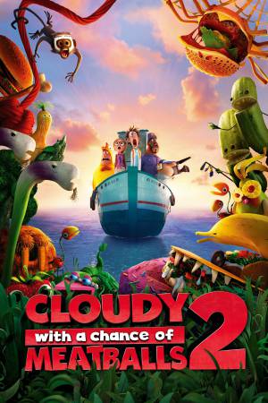 Cloudy with a Chance of Meatballs 2 2013 BluRay [Hindi + Tamil + Telugu + English] 480p, 720p ESub