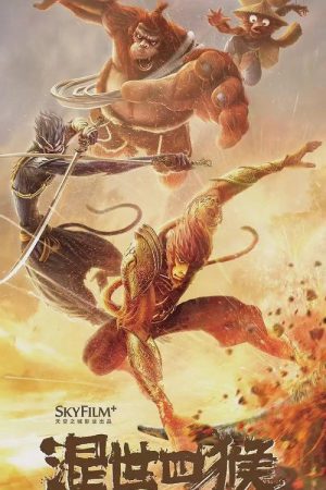 The Four Monkeys: The Return of Sun Wukong 2021 WebRip [Hindi + Tamil + Telugu + Chinese] 480p, 720p ESub